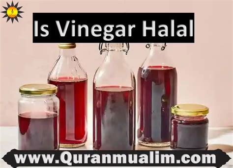 halal vinegar in islam.